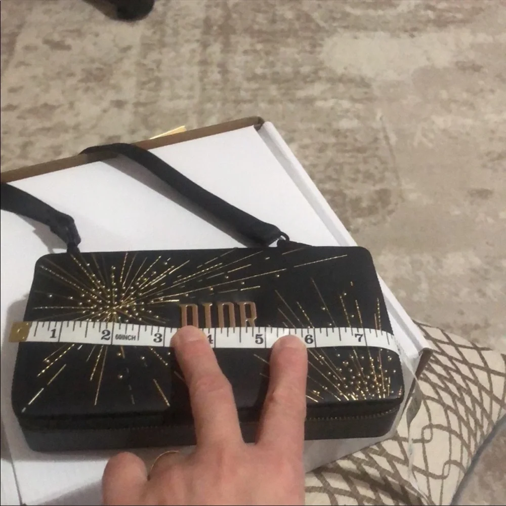 Dior Black and Gold Wallet